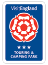 Visit England 3 star touring and camping park logo